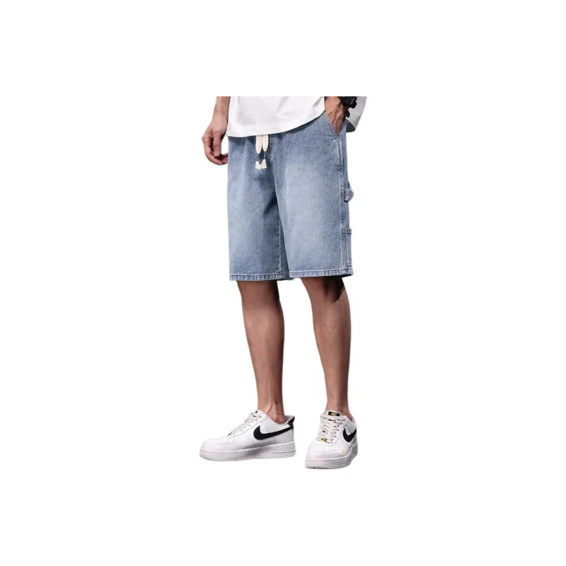 Tonlion Denim Shorts Unisex Light Blue-0