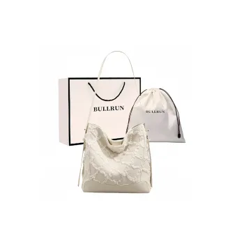 Bullrun PU Shoulder Bag Women's Ecru