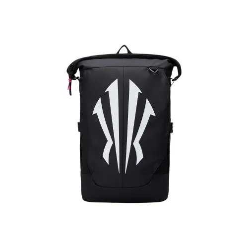 Anta Irving Series PU Irving Shield Backpack Regular Unisex Black Warrior