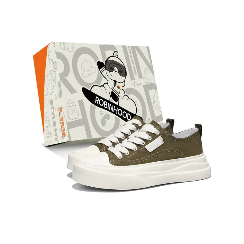 ROBINHOOD Slip Resistant, Abrasion Resistant, Lightweight, Breathable Low Top Skateboard Shoes Men's Box Included-5