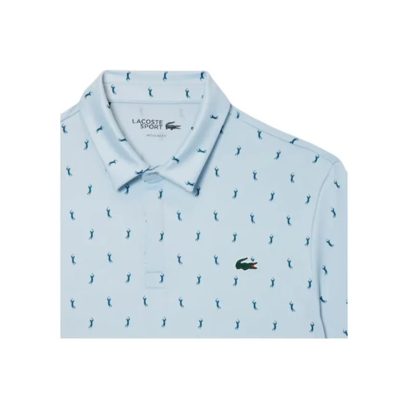 LACOSTE Polo Shirt Men's Light Blue/Blue-4
