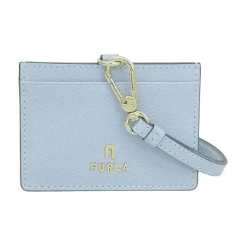 Furla Leather Card Holder Women's Blue