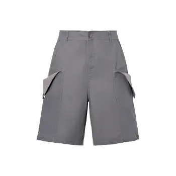 ROCAWEAR Casual Shorts Unisex Silver Gray
