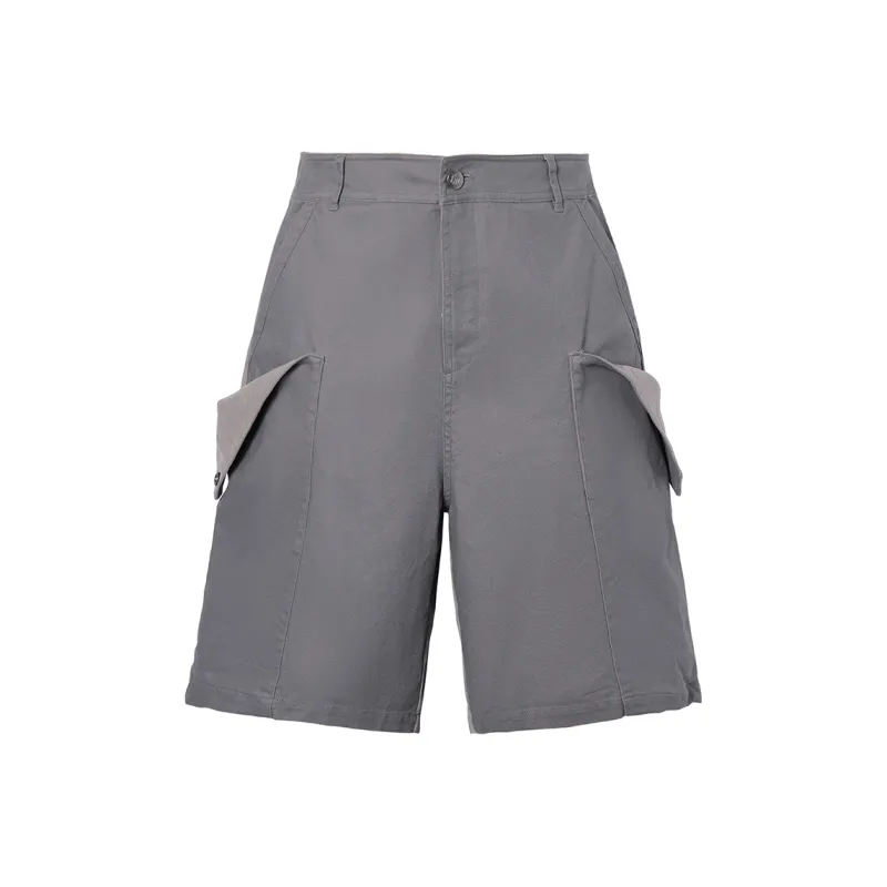 ROCAWEAR Casual Shorts Unisex Silver Gray-0