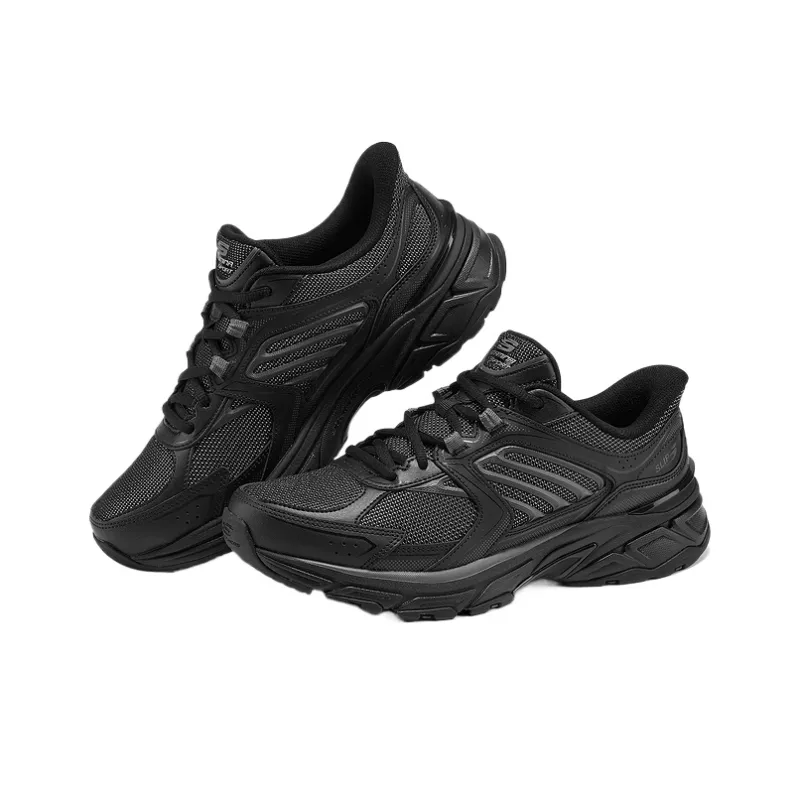 Skechers SPORT MENS Low Top Chunky Sneakers Men's Black-2