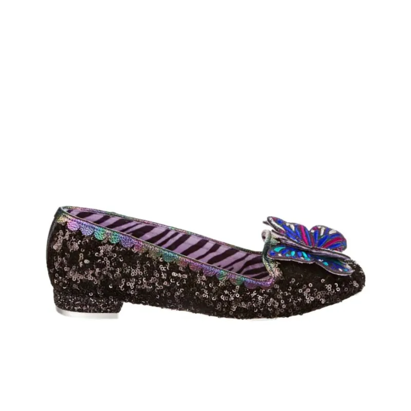 IRREGULAR CHOICE Madam Monarch Casual Single Shoes Women's Black-1