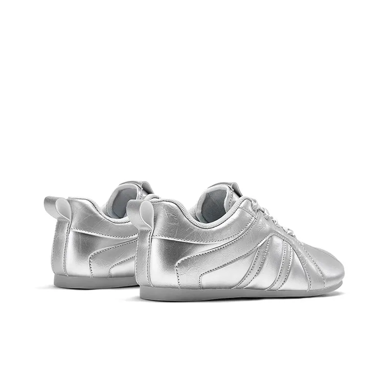 DAPHNE Low Top Skateboard Shoes Women's Silver-7