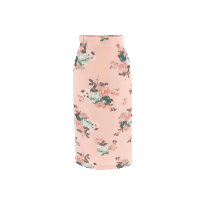 PHILOSOPHY DI LORENZO SERAFINI Floral print Pencil Skirt-0