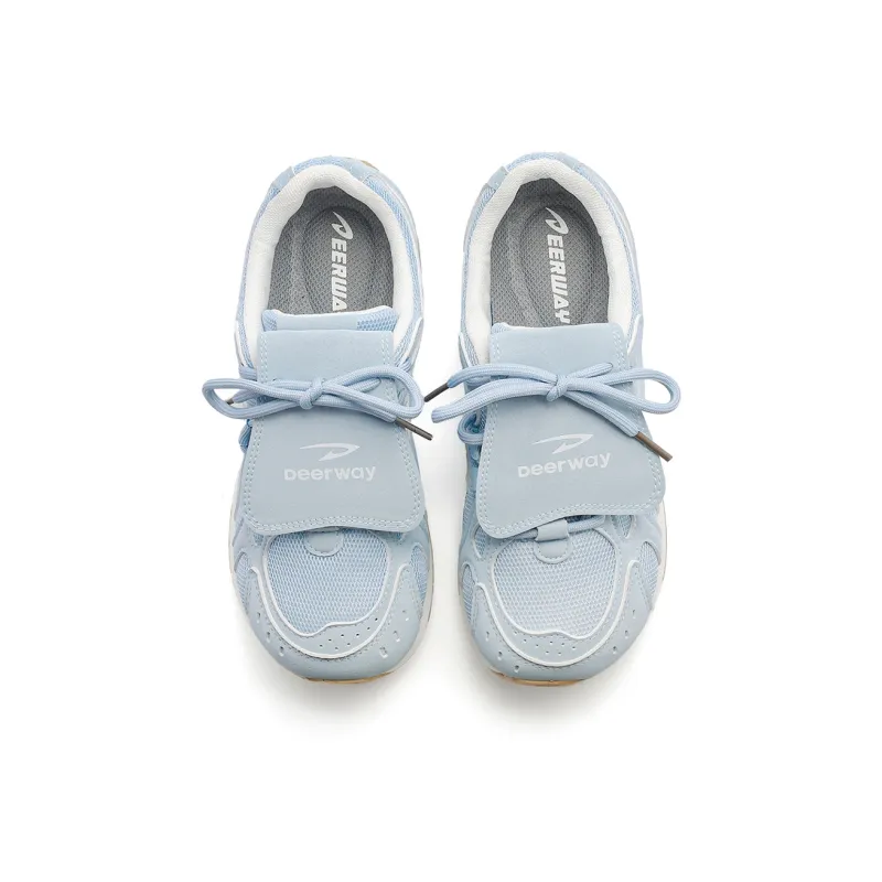 DEERWAY Height Increasing Slip Resistant Low Top Casual Shoes Women's Haze Blue-3