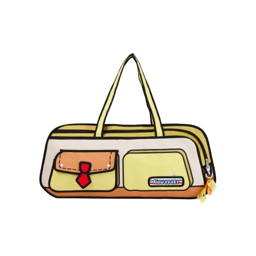 Kawasaki SpongeBob, Collaboration Collection Polyester Handbag Crossbody Bag 39L Unisex Bobby Yellow