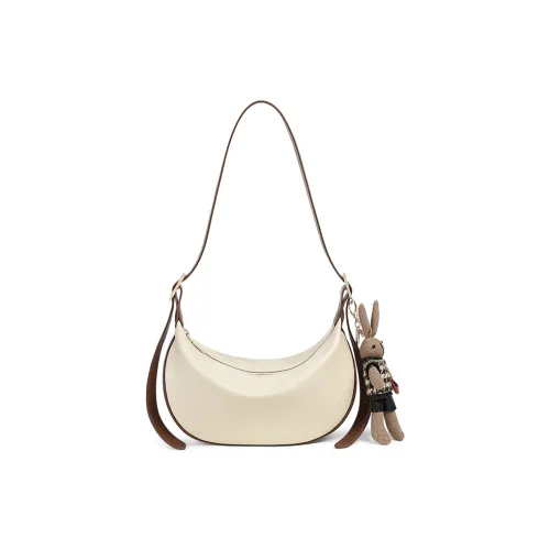 EBLAN Synthetic Leather Crossbody Bag, Shoulder Bag Women's Cream Apricot