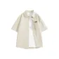 [Ice Silk Sun Protection Shirt]Apricot (Hb Lightweight Letter Chest Badge)