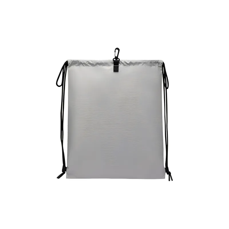 CHAOJIANTA 420D Polyester Fine Checkered Fabric Backpack Unisex Night Mist Gray-2