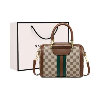 Narandu Synthetic Leather Mom Bag Handbag Tote Shoulder Bag, Crossbody Bag Regular Women's Khaki