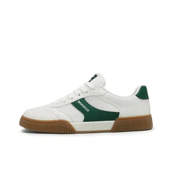 Warrior Slip Resistant, Abrasion Resistant, Breathable Low Top Skateboard Shoes Men's Beige Green