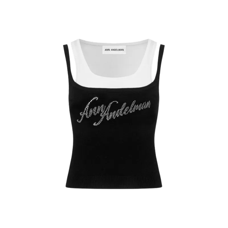 Ann Andelman Tank Tops Women's Black-0