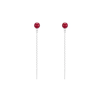 Royal Heaven's Choice Natural Cinnabar Earrings Women's