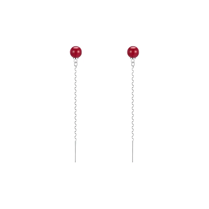 Royal Heaven's Choice Natural Cinnabar Earrings Women's-0