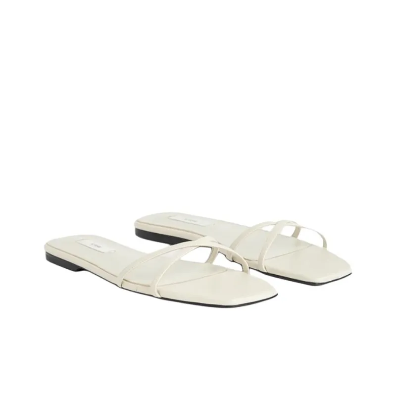 TOTEME Slip Resistant Slide Slippers Women's Ecru-2