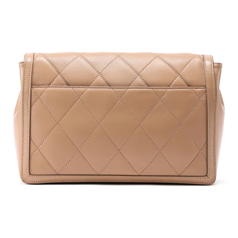 Montagut Sheepskin Shoulder Bag Women's Ice Coffee-2