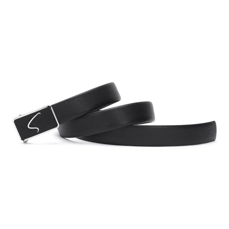 Satchi Cow Leather Belts Men's Black 3.4cm-2