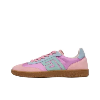 BALMAIN Swan Low Top Skateboard Shoes Women's Pink