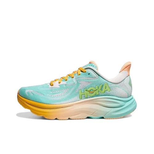 hoka one one women carbon x 2 moroccan blue hot coral 1113527 mbhcr CLIFTON 10 Anti Slip Wear Resistant Low Top Running Shoes Men's Blue White