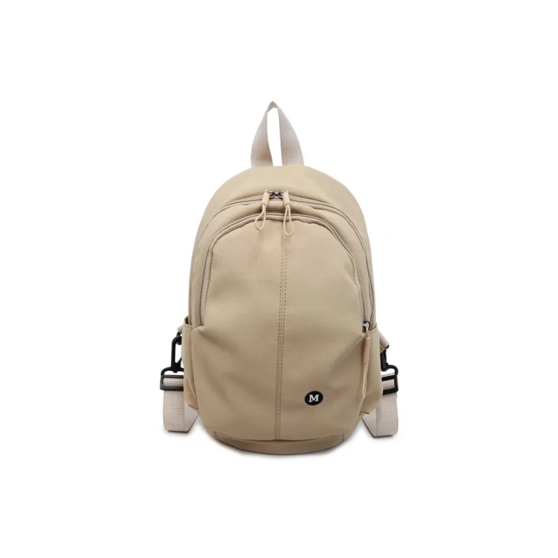 ZOGA Fabric Backpack Regular Unisex Ecru/Black/Burgundy/Green-0