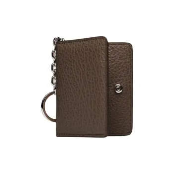 Maison Margiela Grain Calfskin Card Holder Women's Brown
