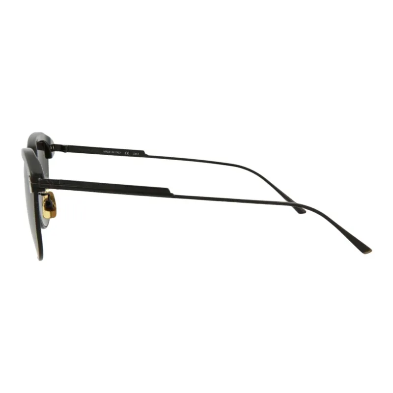Bottega Veneta Acetate Browline Sunglasses Unisex Black-2