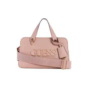 GUESS Artificial Leather Shoulder Bag Crossbody Bag Small Size Women's Pink