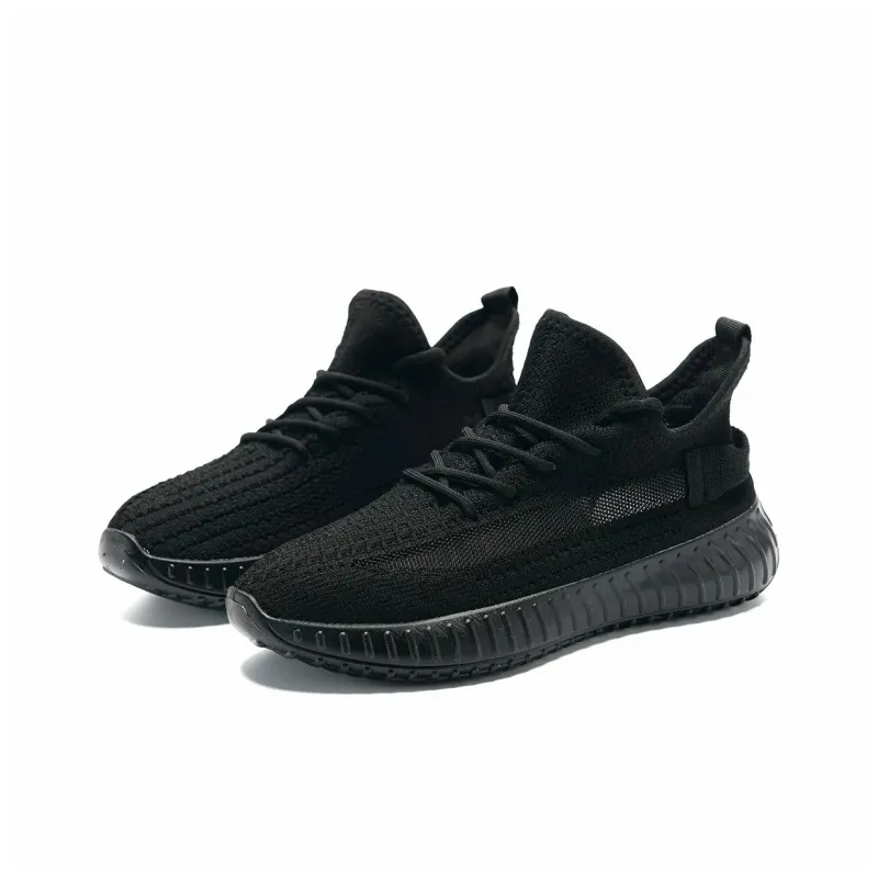 OAOQ Cushioning Height Increasing Abrasion Resistant Lightweight Slip Resistant Low Top Casual Shoes Unisex-9