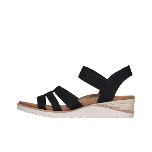 Skechers BOBS Arch Fit Beach Kiss Beach Sandals Women's Black