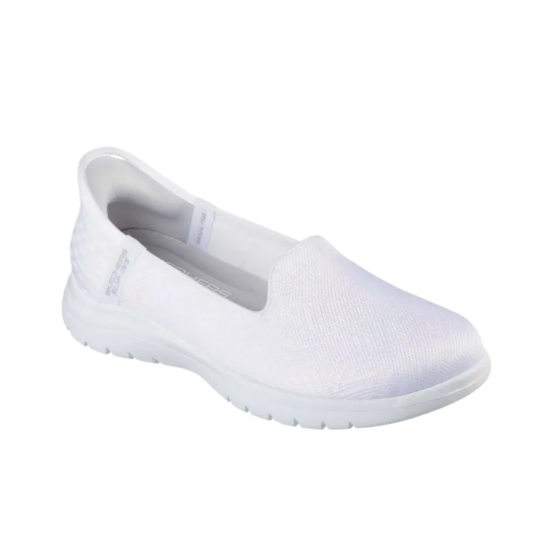 Skechers On The GO Fle Low Top Casual Shoes Women's White-1