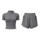[Short-Sleeved Set]Limestone+Gray