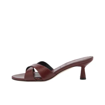 Aeyde Slide Slippers 5.5cm Women's Dark Red