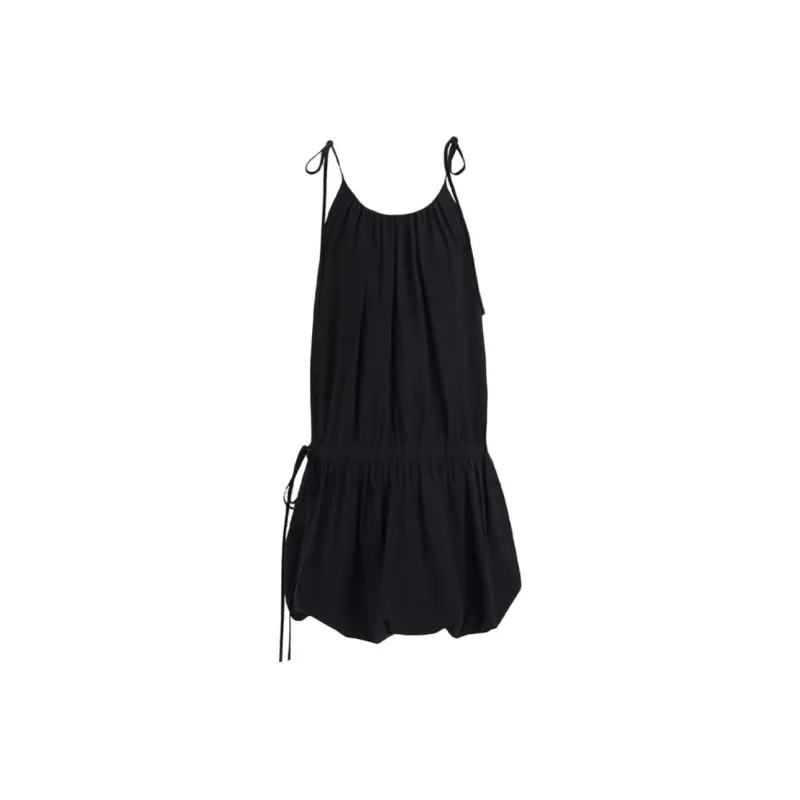 DOKZB Slip Dresses Women's Black-0