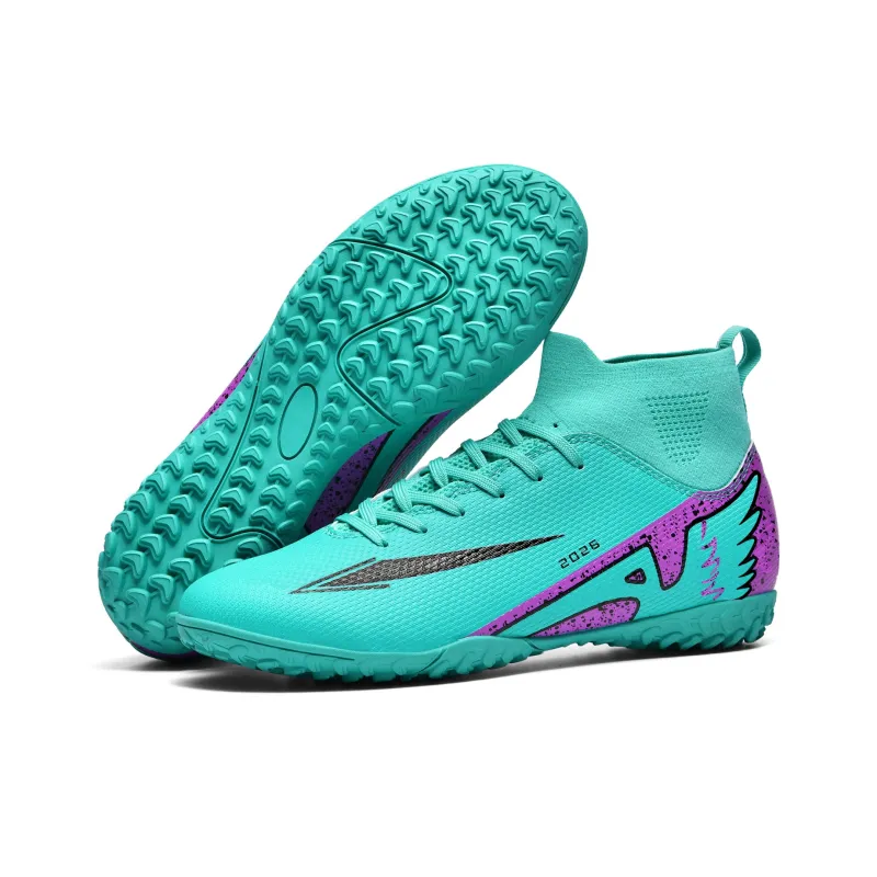 WEJIESS TF Rubber Broken Studs Artificial Ground Anti Slip Wear Resistant Soccer Shoes Unisex-18