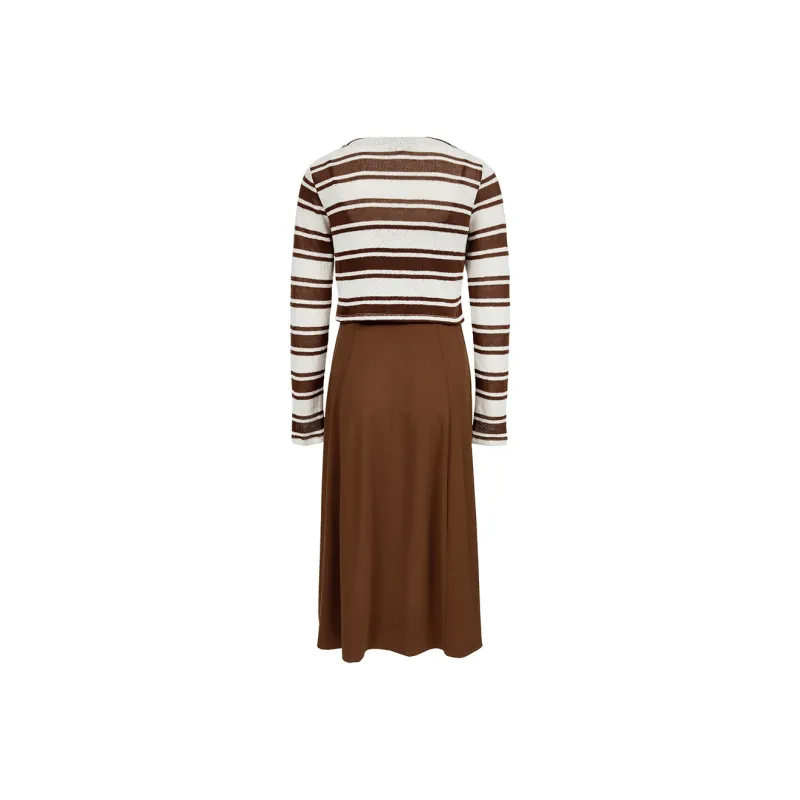 ONLY Two Piece Skirt Sets Women's E10 Deep Vibrant Brown-1