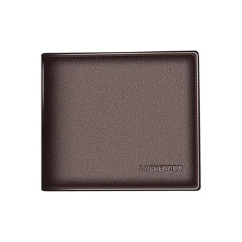 Old Man's Head Top Grain Cow Leather Wallet Regular Men's Multicolor