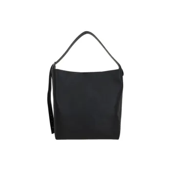 JIL SANDER Leather Crescent Bag Handbag Tubas Women's Black