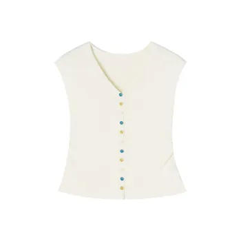 XIANGYING T Shirts Women's Heron White