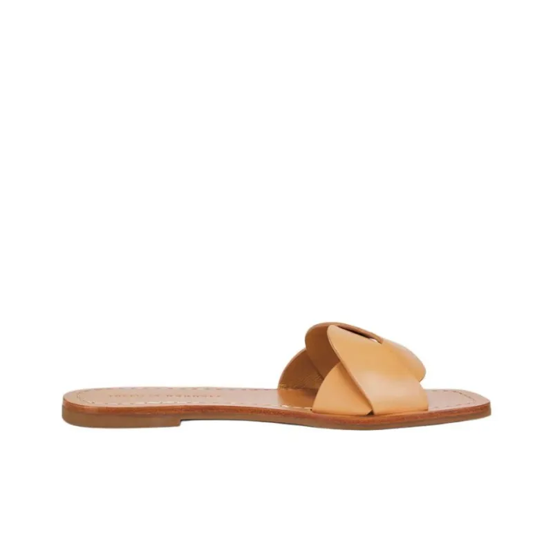 Loeffler Randall Slide Slippers Women's Brown-1