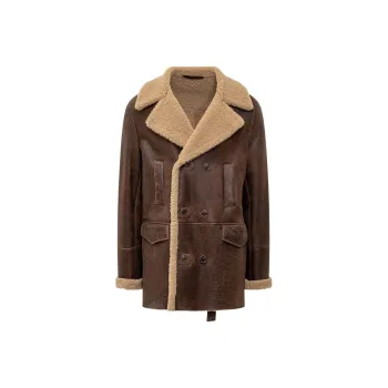 SALVATORE SANTORO Leather Jacket Men's Brown