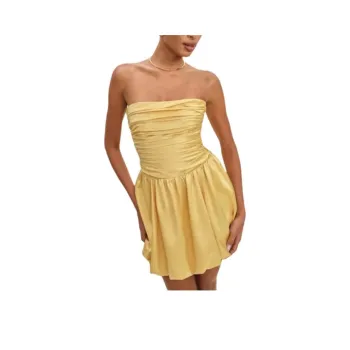 REFORMATION Clea Satin Dress Sleeveless Dress Women's