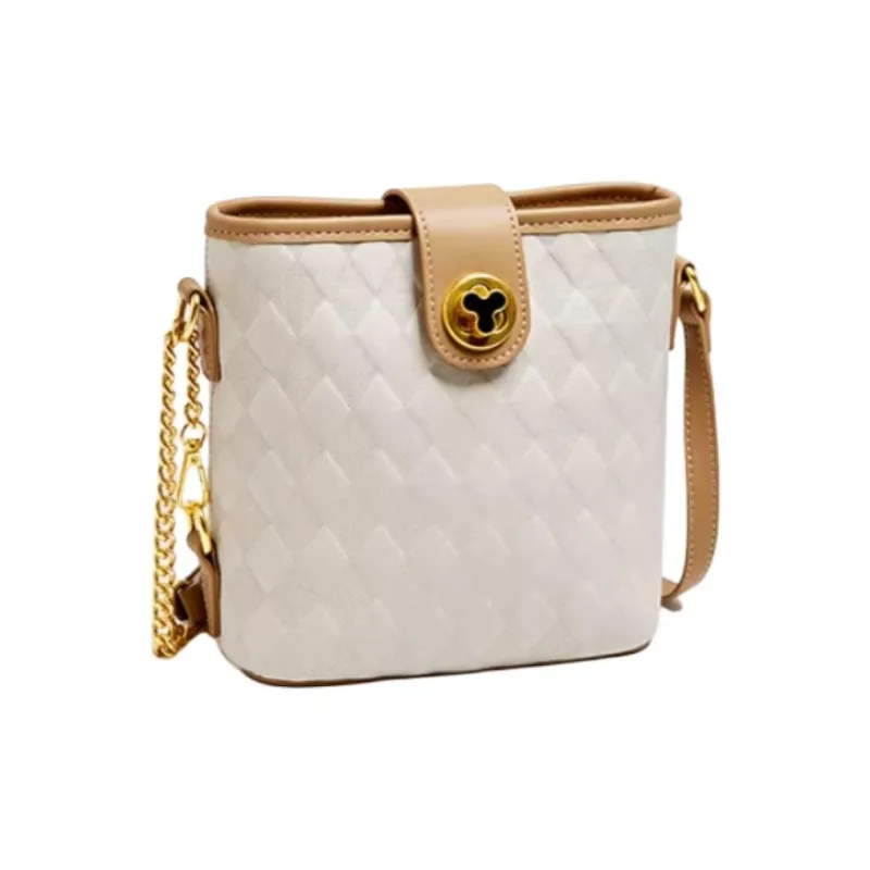 15 MINS Synthetic Leather Crossbody Bag, Shoulder Bag Trumpets Women's Ecru/Midnight Black-1
