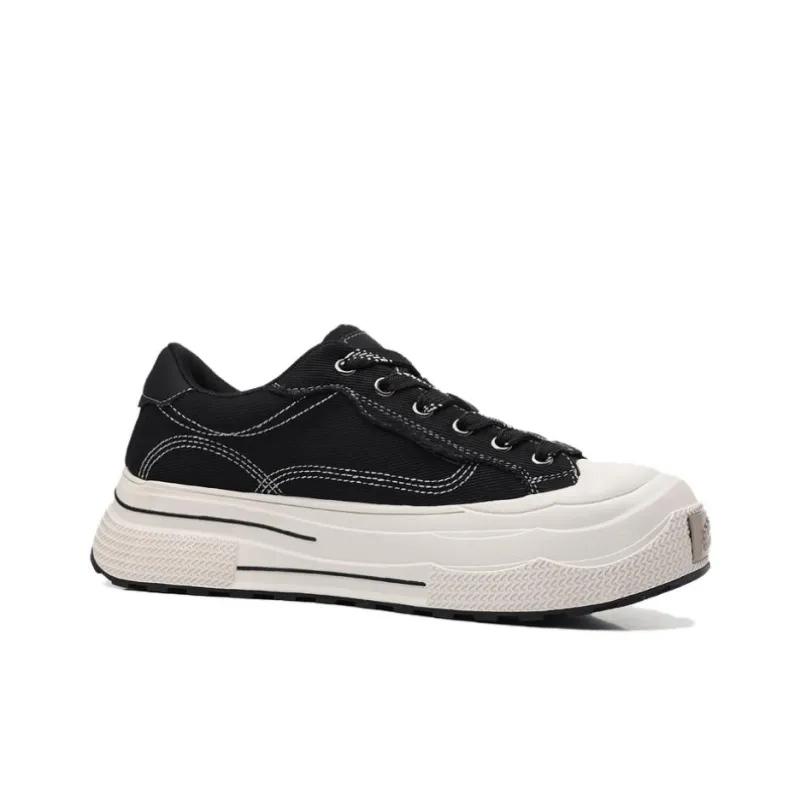 POPULAR ROUSE PR Low Top Skateboard Shoes Men's Black-5