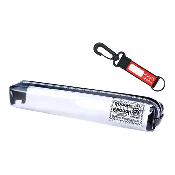 Rough Enough Transparent Waterproof Storage Bag Pencil Case/pencil Box