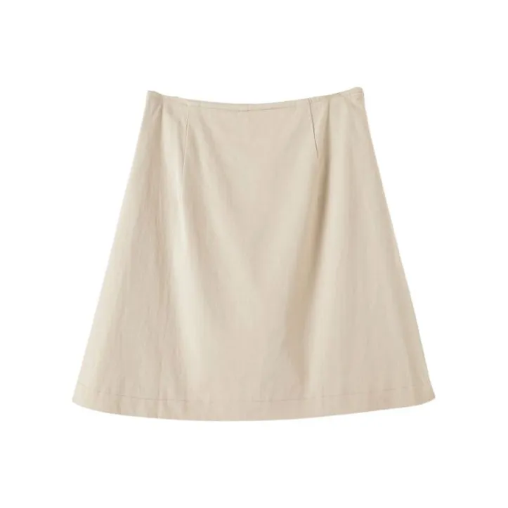 Late White Casual Shorts Women's Light Apricot-1