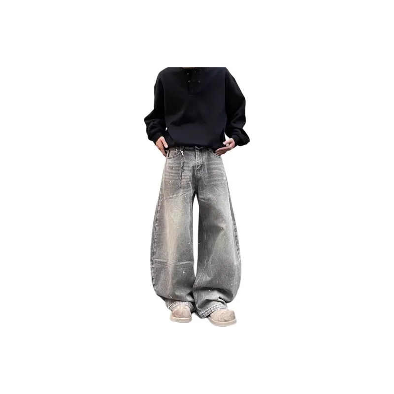 DUATOGE Jeans Men Smoke Gray -0